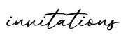 单词invitations书写