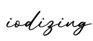 单词iodizing书写