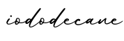 单词iododecane书写