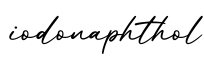 单词iodonaphthol书写