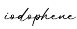 单词iodophene书写