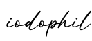 单词iodophil书写