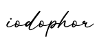 单词iodophor书写