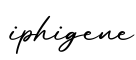 单词iphigene书写