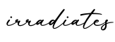 单词irradiates书写