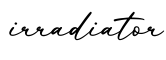 单词irradiator书写