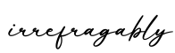 单词irrefragably书写