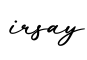 单词irsay书写