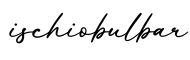 单词ischiobulbar书写