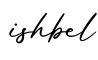 单词ishbel书写