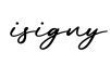 单词isigny书写