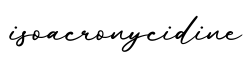 单词isoacronycidine书写