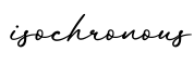 单词isochronous书写