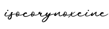 单词isocorynoxeine书写