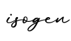 单词isogen书写