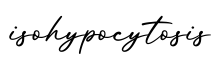 单词isohypocytosis书写