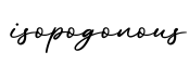 单词isopogonous书写