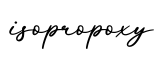 单词isopropoxy书写