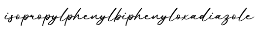 单词isopropylphenylbiphenyloxadiazole书写