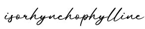 单词isorhynchophylline书写