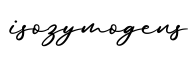 单词isozymogens书写