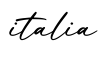 单词italia书写