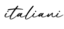 单词italiani书写