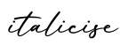 单词italicise书写