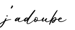 单词j'adoube书写