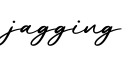 单词jagging书写