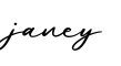 单词janey书写