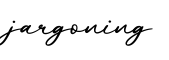 单词jargoning书写