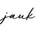 单词jauk书写