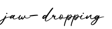 单词jaw-dropping书写
