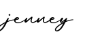 单词jenney书写