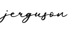 单词jerguson书写