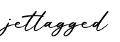 单词jetlagged书写