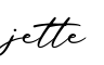 单词jette书写
