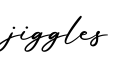 单词jiggles书写