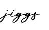 单词jiggs书写