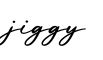 单词jiggy书写