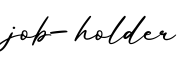 单词job-holder书写