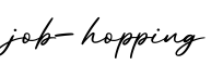单词job-hopping书写