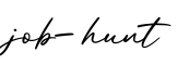 单词job-hunt书写