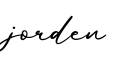 单词jorden书写