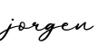 单词jorgen书写