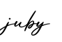 单词juby书写
