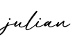 单词julian书写