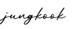 单词jungkook书写