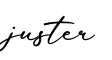 单词juster书写